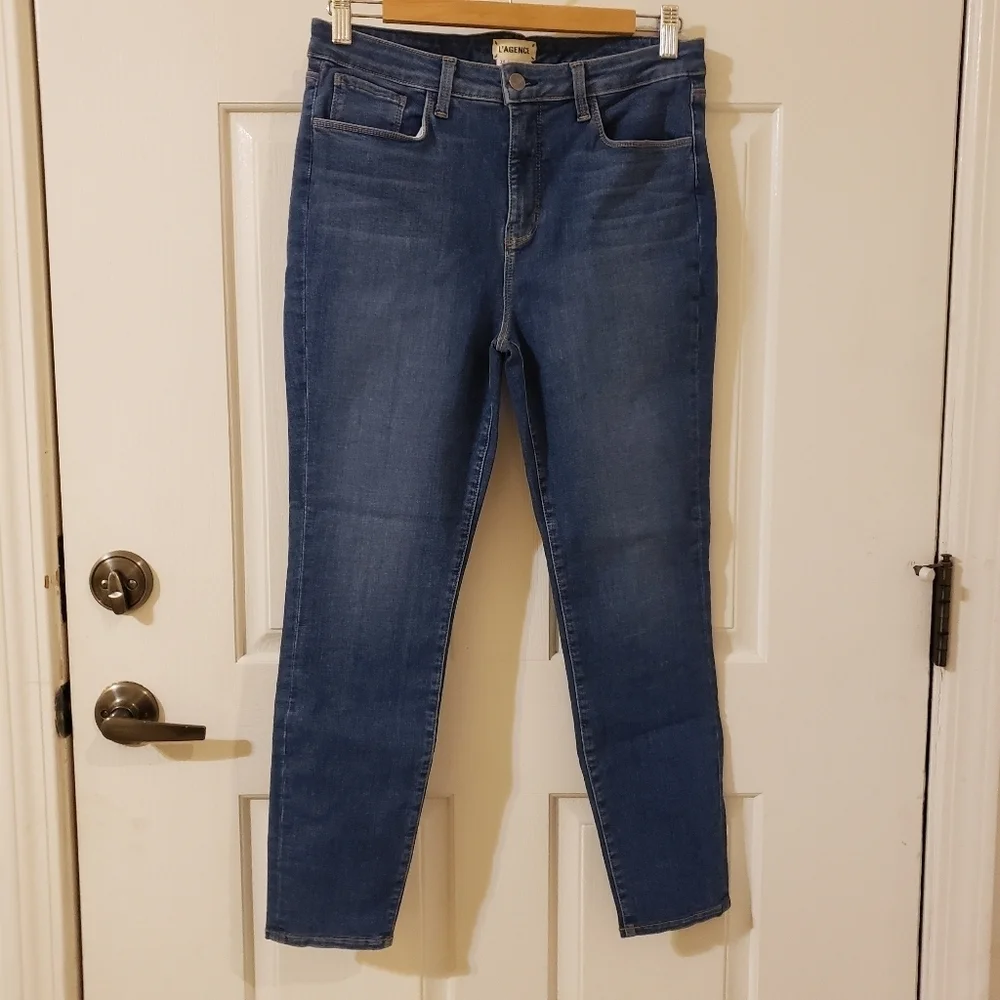 L'AGENCE Margot High Rise Ankle Skinny Light Vintage